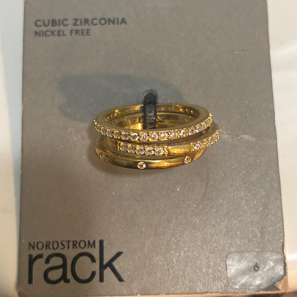 Nordstrom cubic zirconia 3 ring set